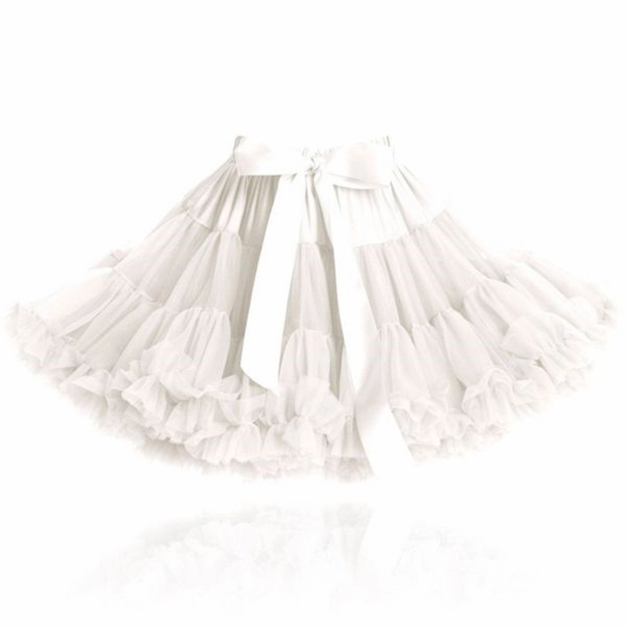 Dolly by Le Petit Tom Skirt Off White A Line Silhouette Statement Color