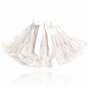 Dolly by Le Petit Tom Skirt Off White A Line Silhouette Statement Color