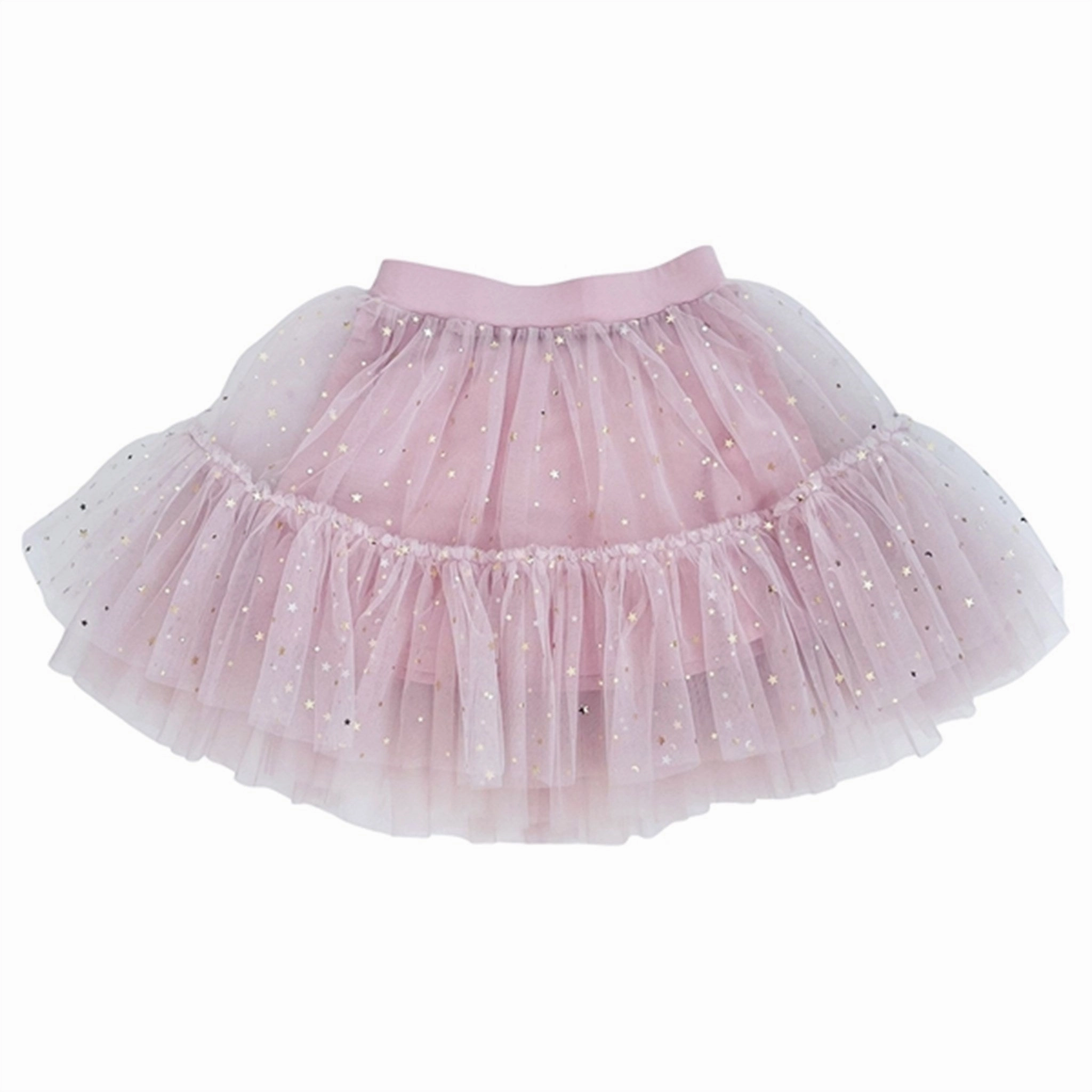 Dolly by Le Petit Tom Stars & Moon Tulle Tutu Skirt Dusty Violet Sleek Motion