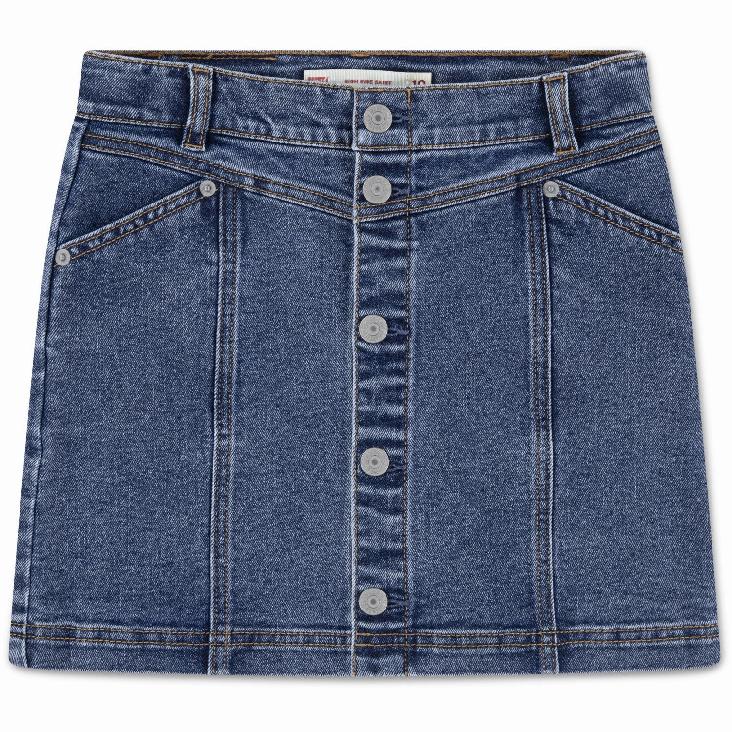 Levi's Rodeo Button Front Skirt Easy Care