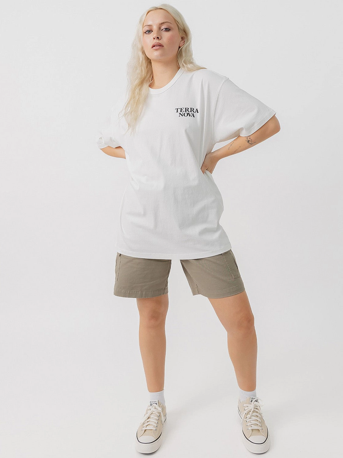 Carabiner Graphic Tee DoubleStitchedHem Oversized Cut