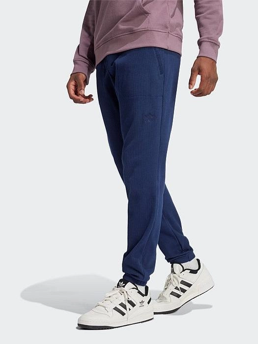 Trefoil Essentials Waffle Pants Anti Slip Waistband Embroidered Detail