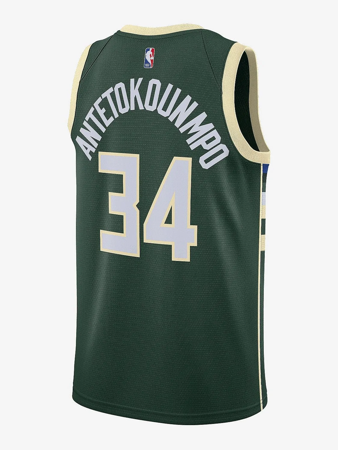 NBA Milwaukee Bucks Giannis Antetokounmpo #34 Icon Edition Swingman Jersey Soft Touch Interior
