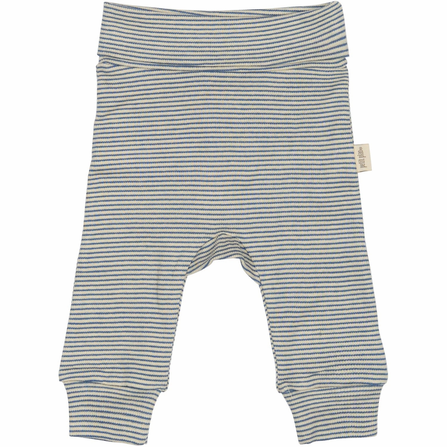 Petit Piao True Navy/Dark Off White PPDian Fold Leggings Stripe NOOS Fitness Training Beginner Level