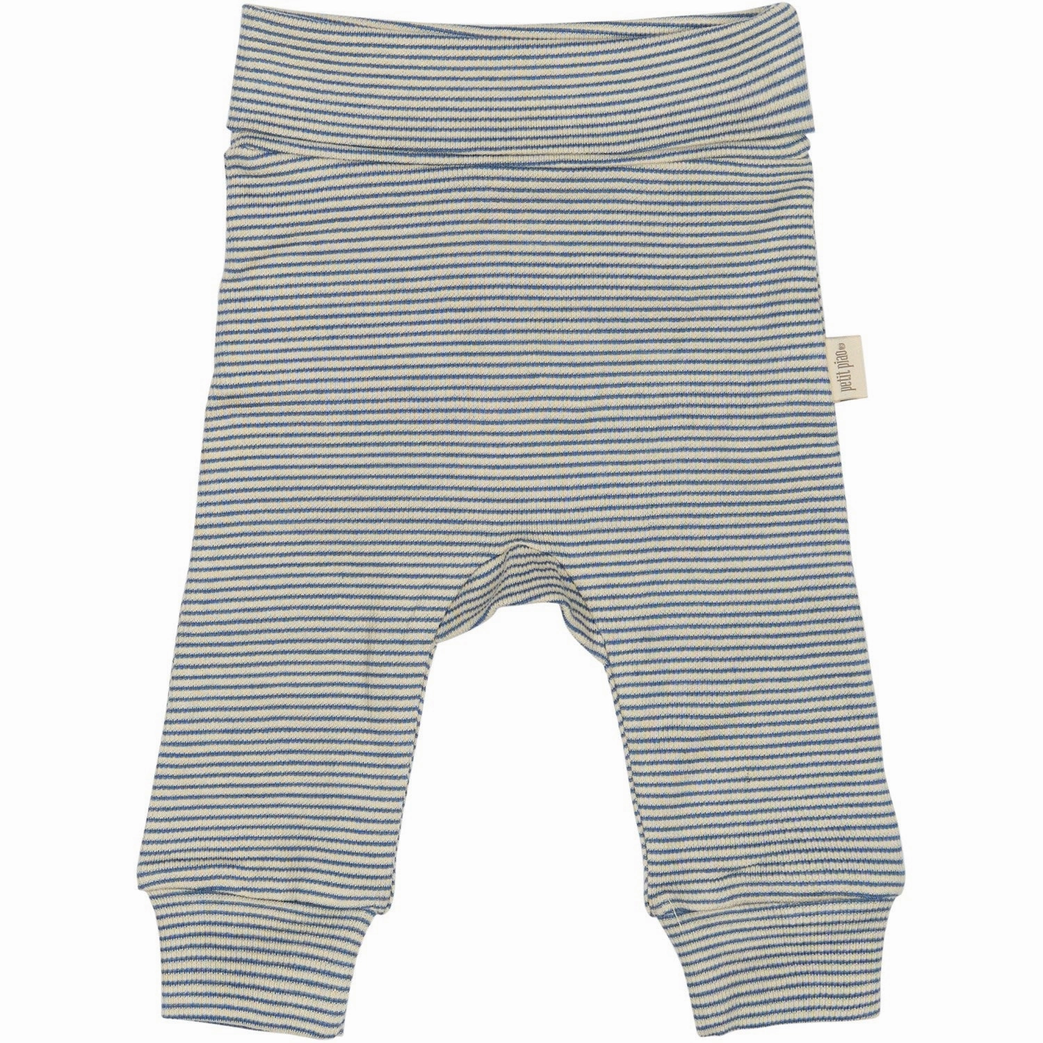 Hypoallergenic Lining No Chafe Technology Petit Piao True Navy/Dark Off White PPDian Fold Leggings Stripe NOOS