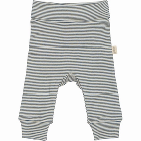 Hypoallergenic Lining No Chafe Technology Petit Piao True Navy/Dark Off White PPDian Fold Leggings Stripe NOOS