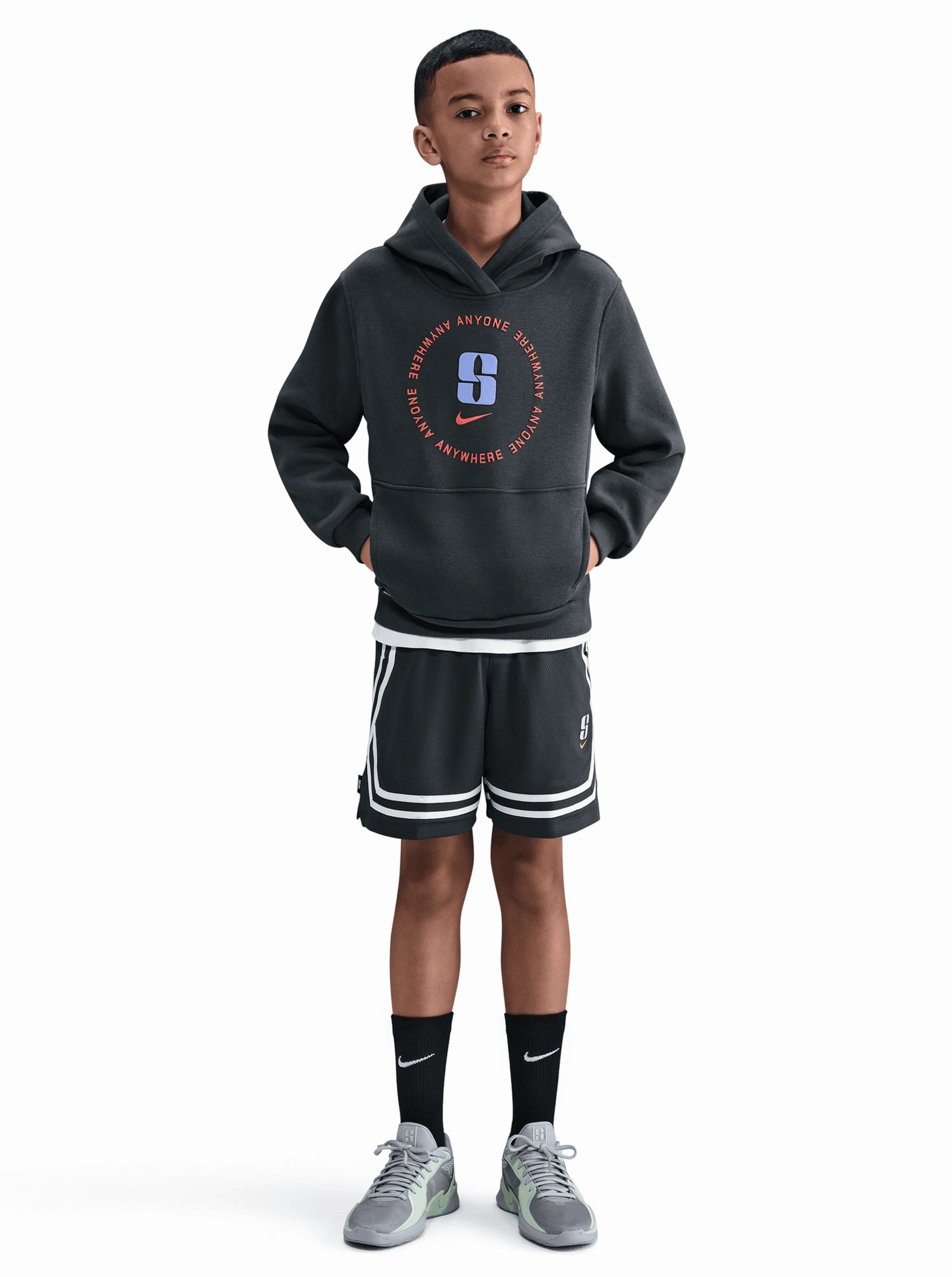 Sportswear Club Fleece Pullover Hoodie Youth Leopard like