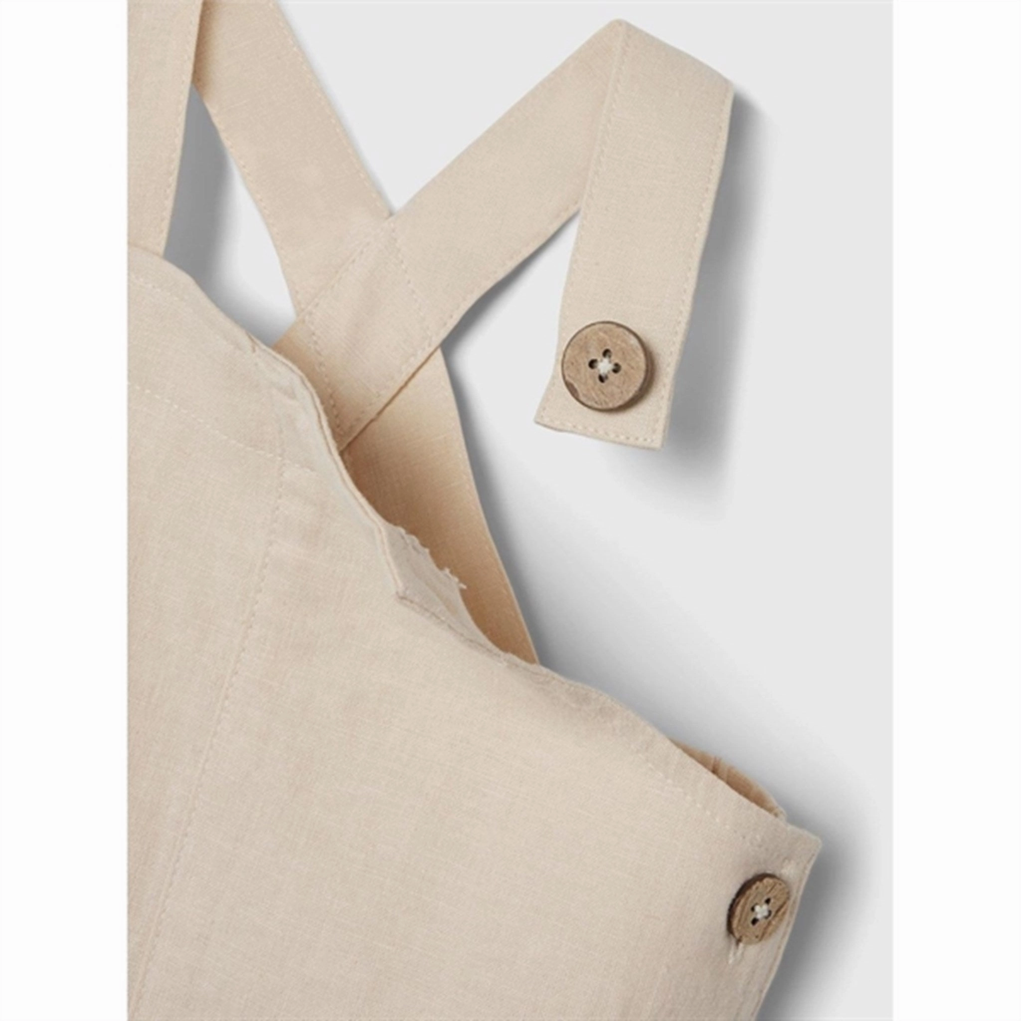 ResilientElasticBand Flattering Look Lil'Atelier Bleached Sand Felix Overall