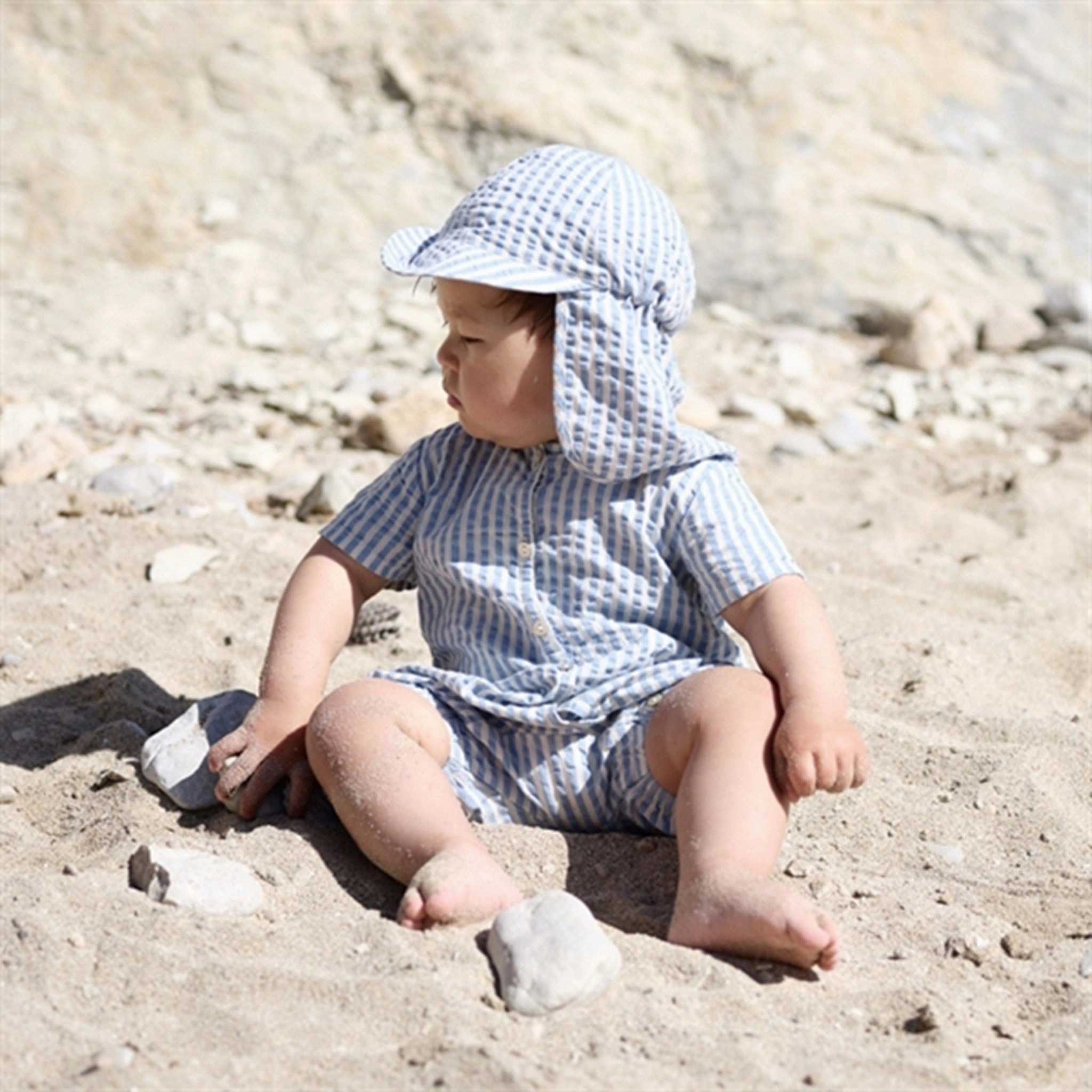 Picnic Work Fine Beach Konges Sl?jd Glacier Stripe Ace Romper