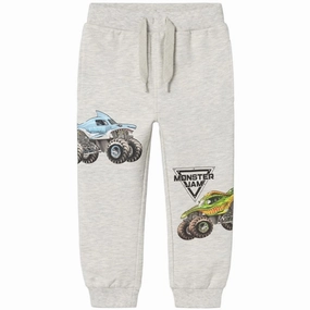 Name it Light Grey Melange Faustin Monster Jam Sweatpants Responsive Cushioning System