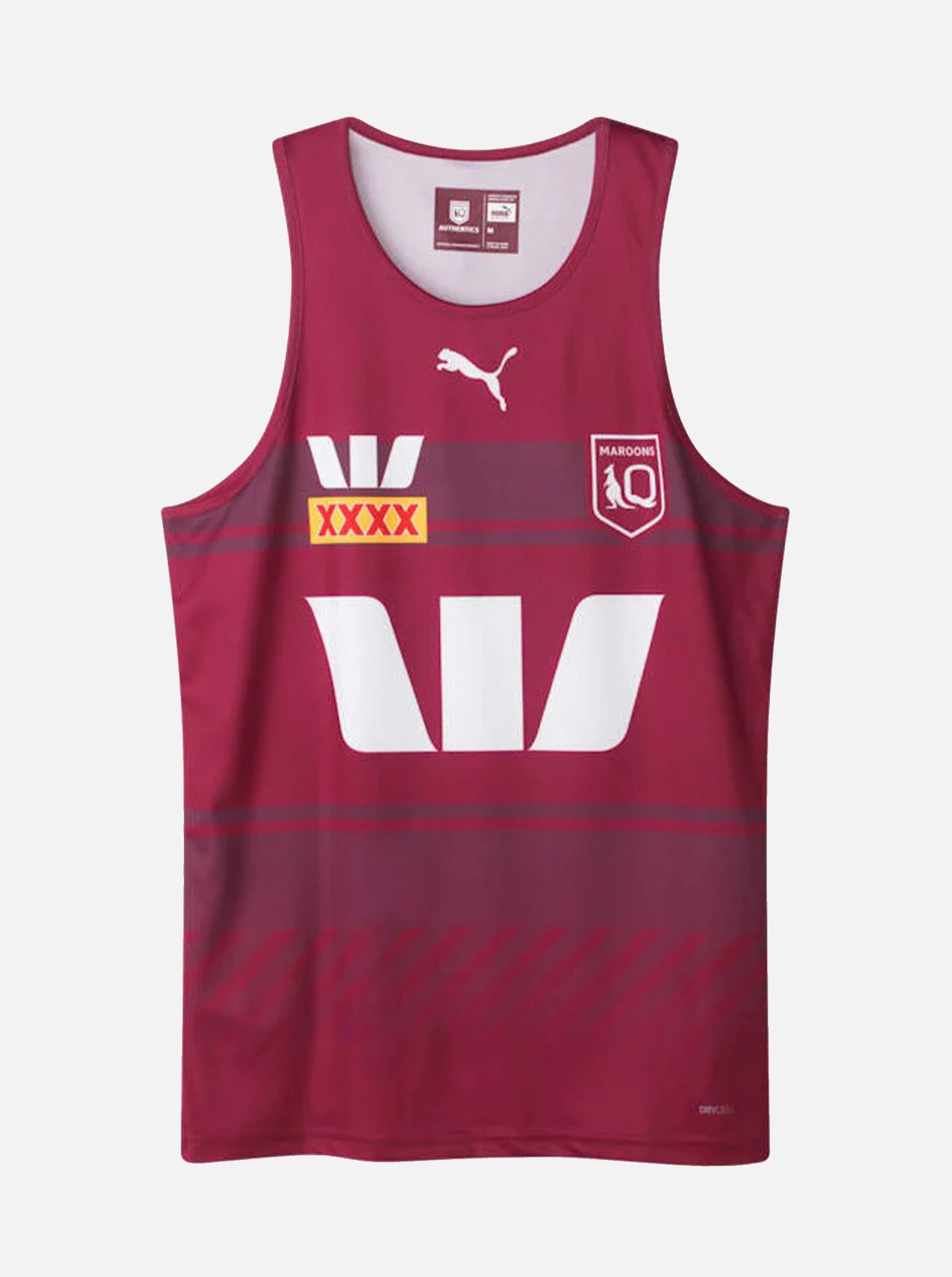 2025 Queensland Maroons Training Singlet Simple Comfort Look