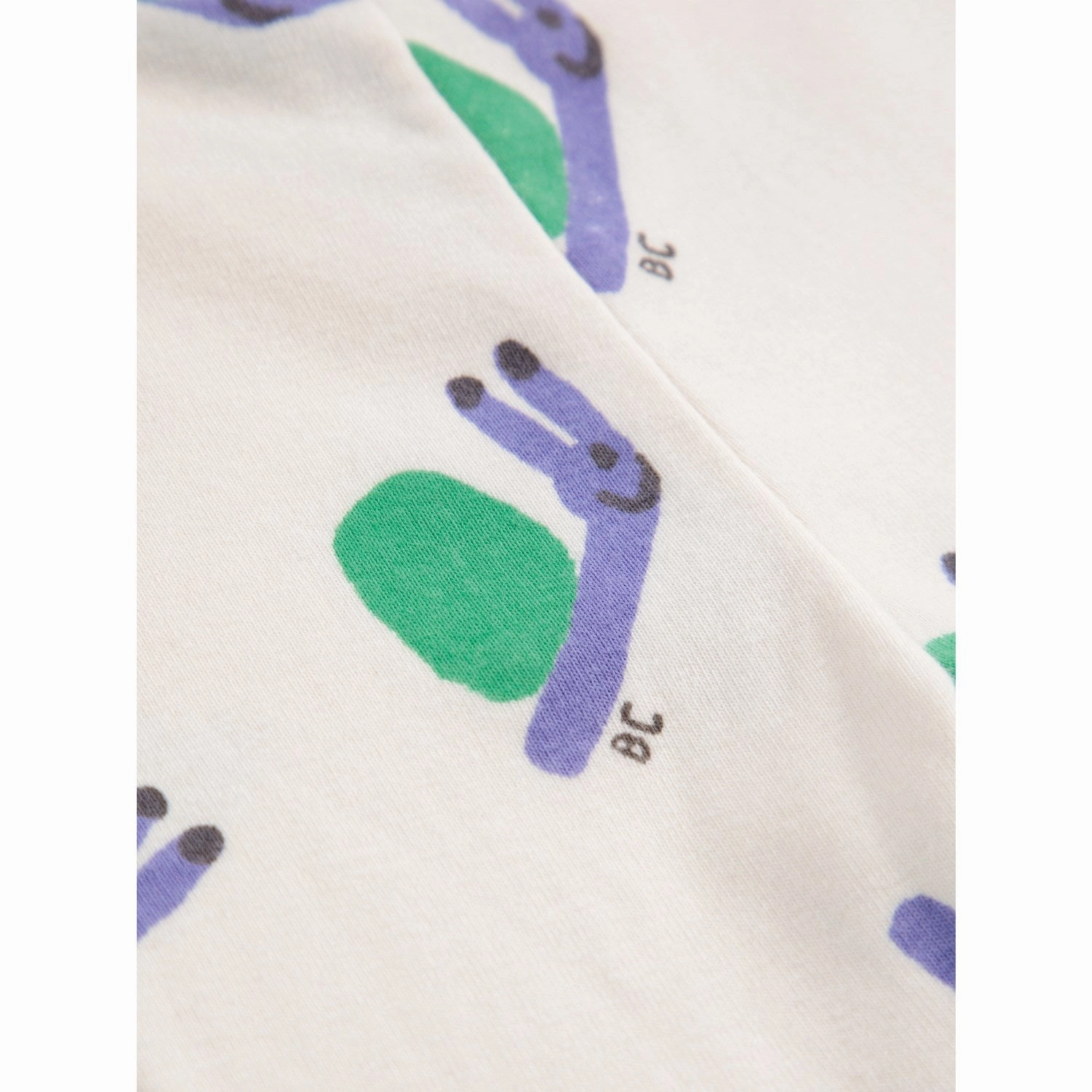 Bobo Choses Offwhite Funny Snail All Over Leggings Weekend Trip Eco Friendly