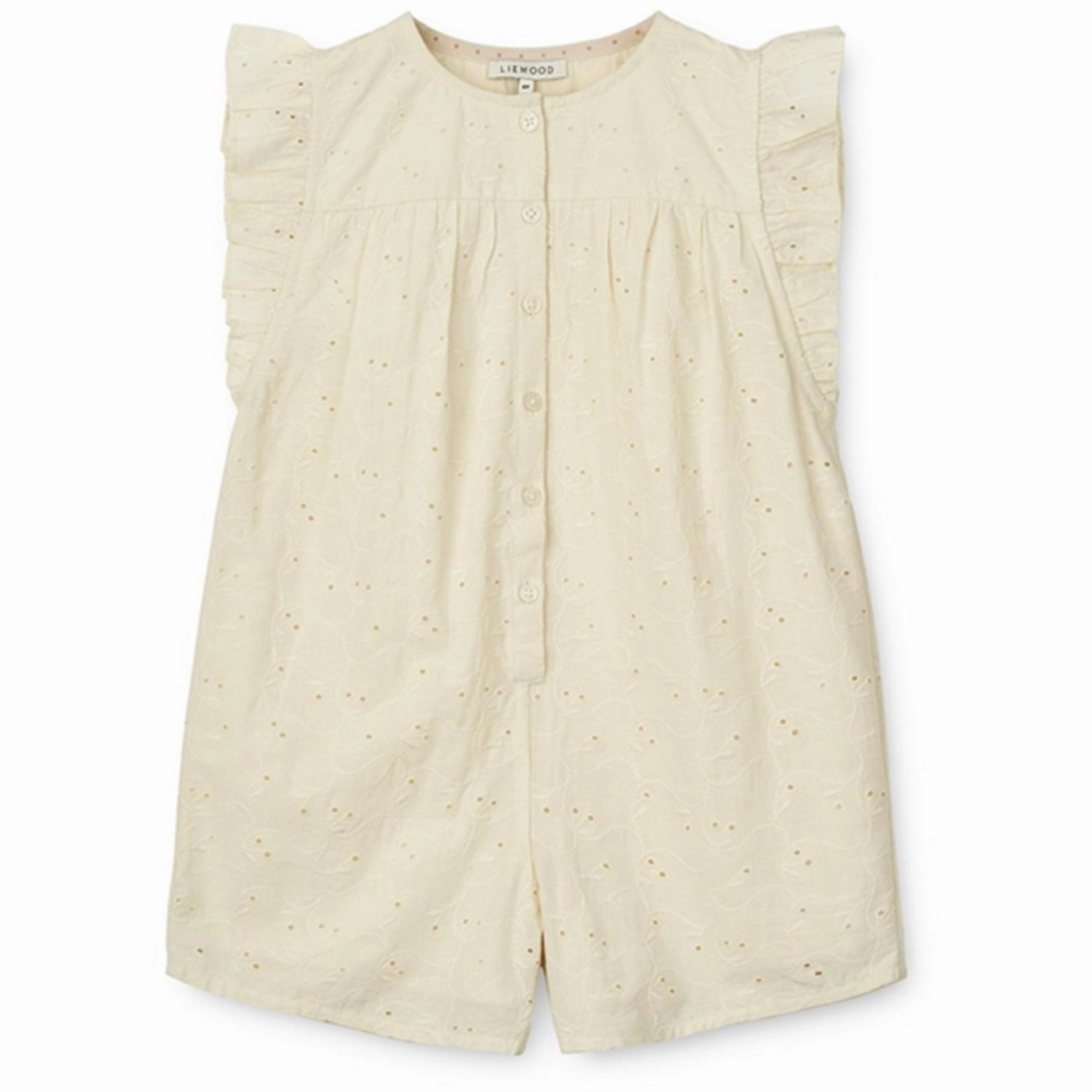 Liewood Cloud Cream Holmfrid Anglaise Jumpsuit Sporty Charming Charming Dynamic