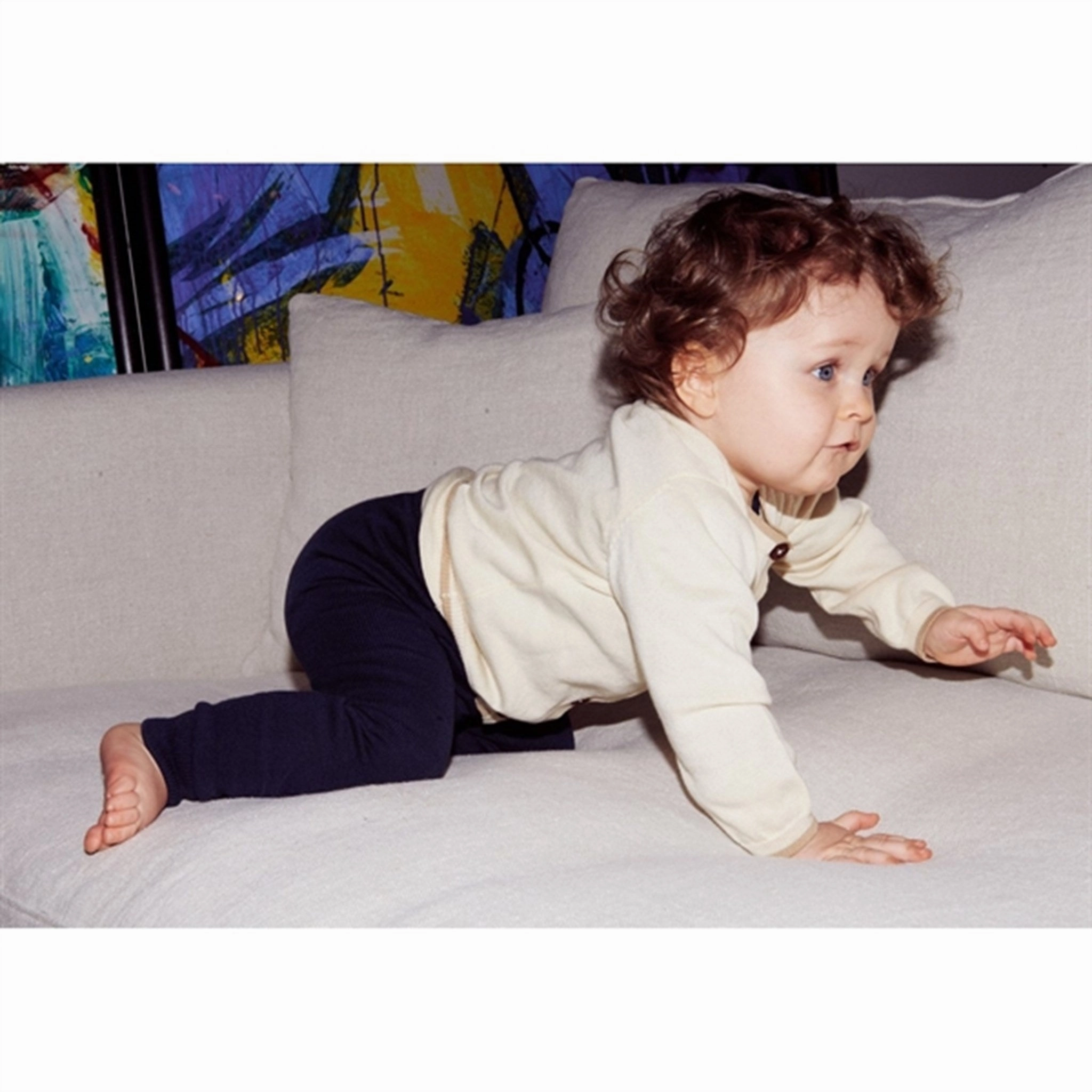 Copenhagen Colors Navy Leggings Relaxed Style Plus Size Soft Touch