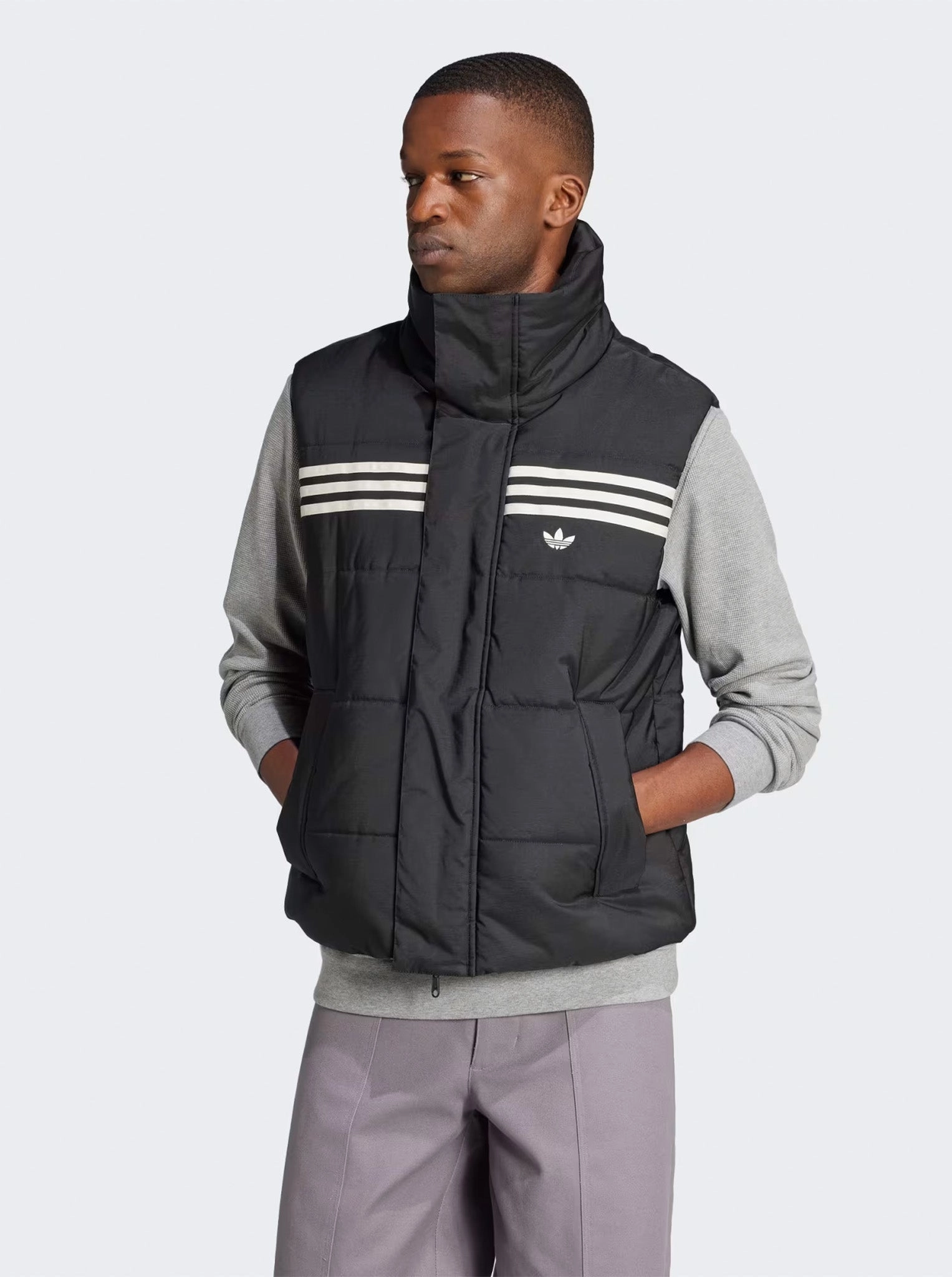 snap-up 70s Padded Gilet