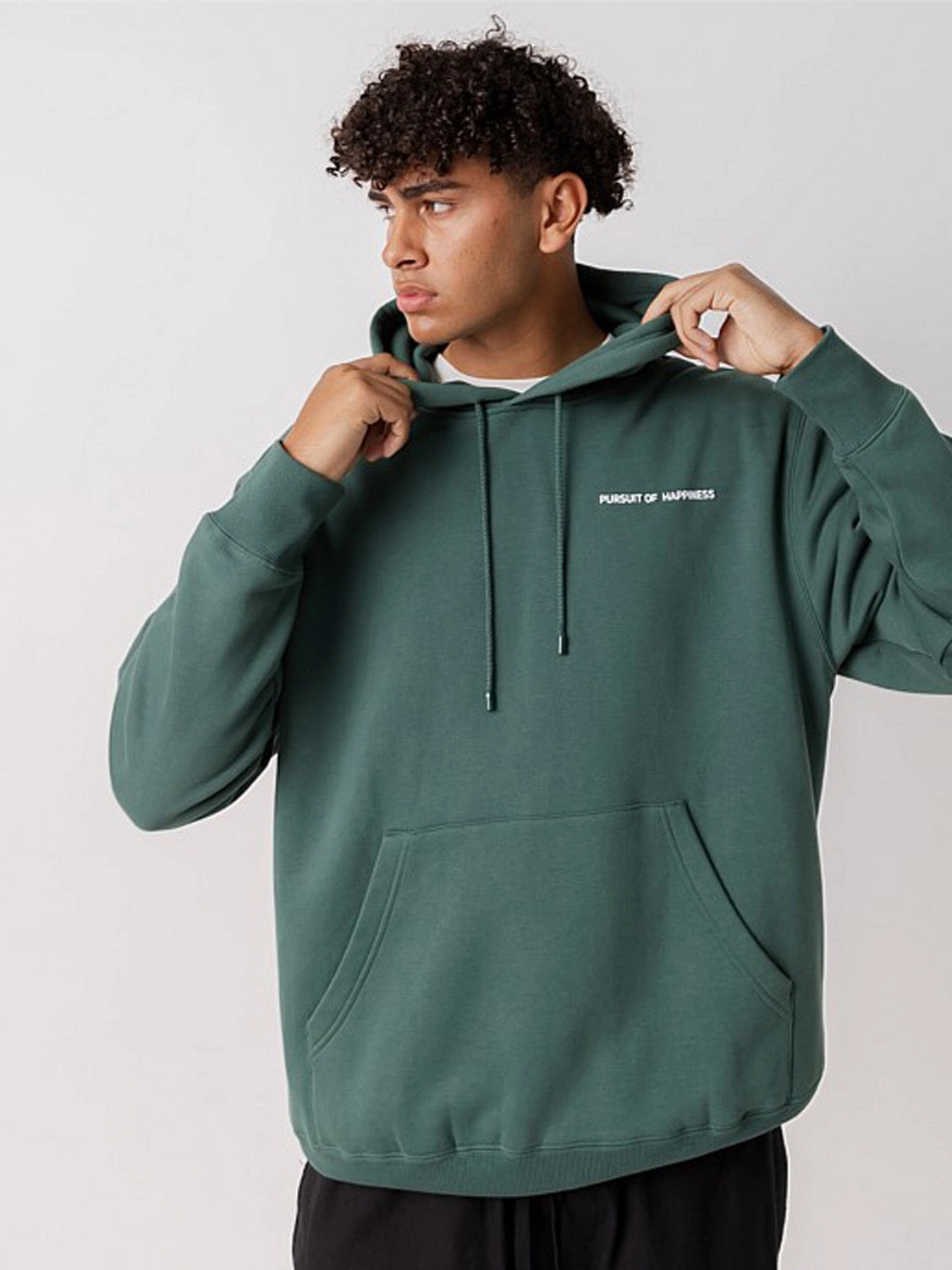 Simple Logo Heavyweight Pullover in Stadium Green Durable Yarn