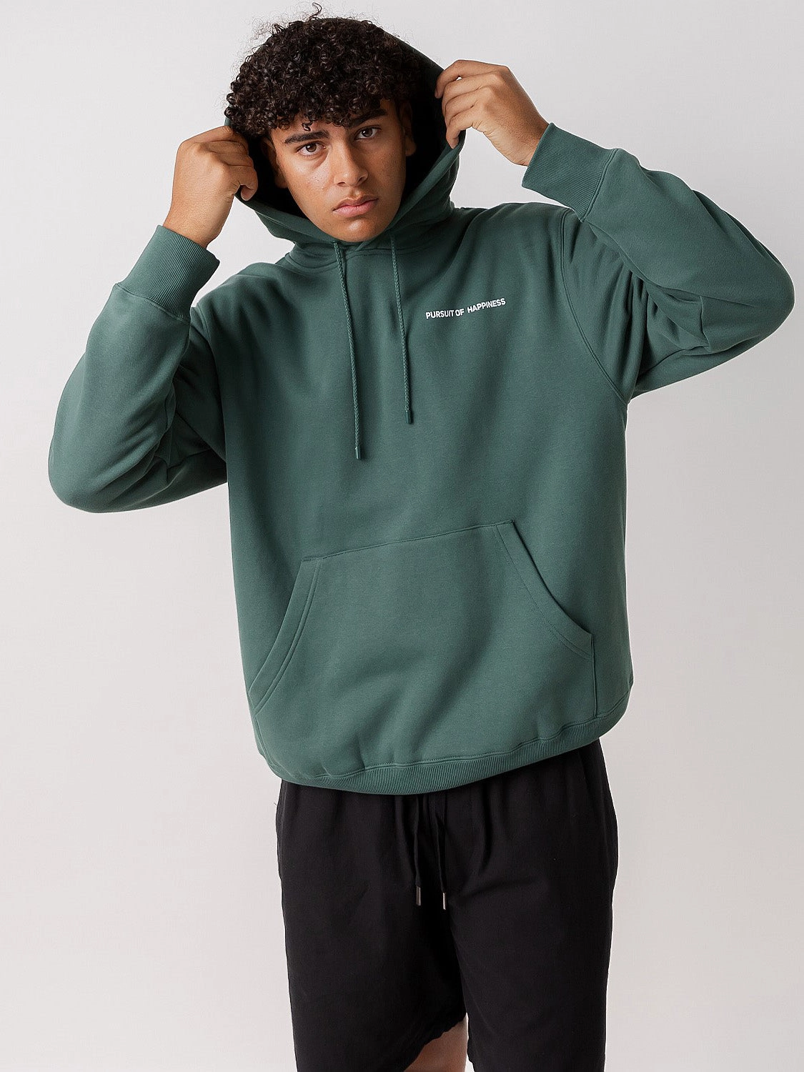 Simple Logo Heavyweight Pullover in Stadium Green Fox like