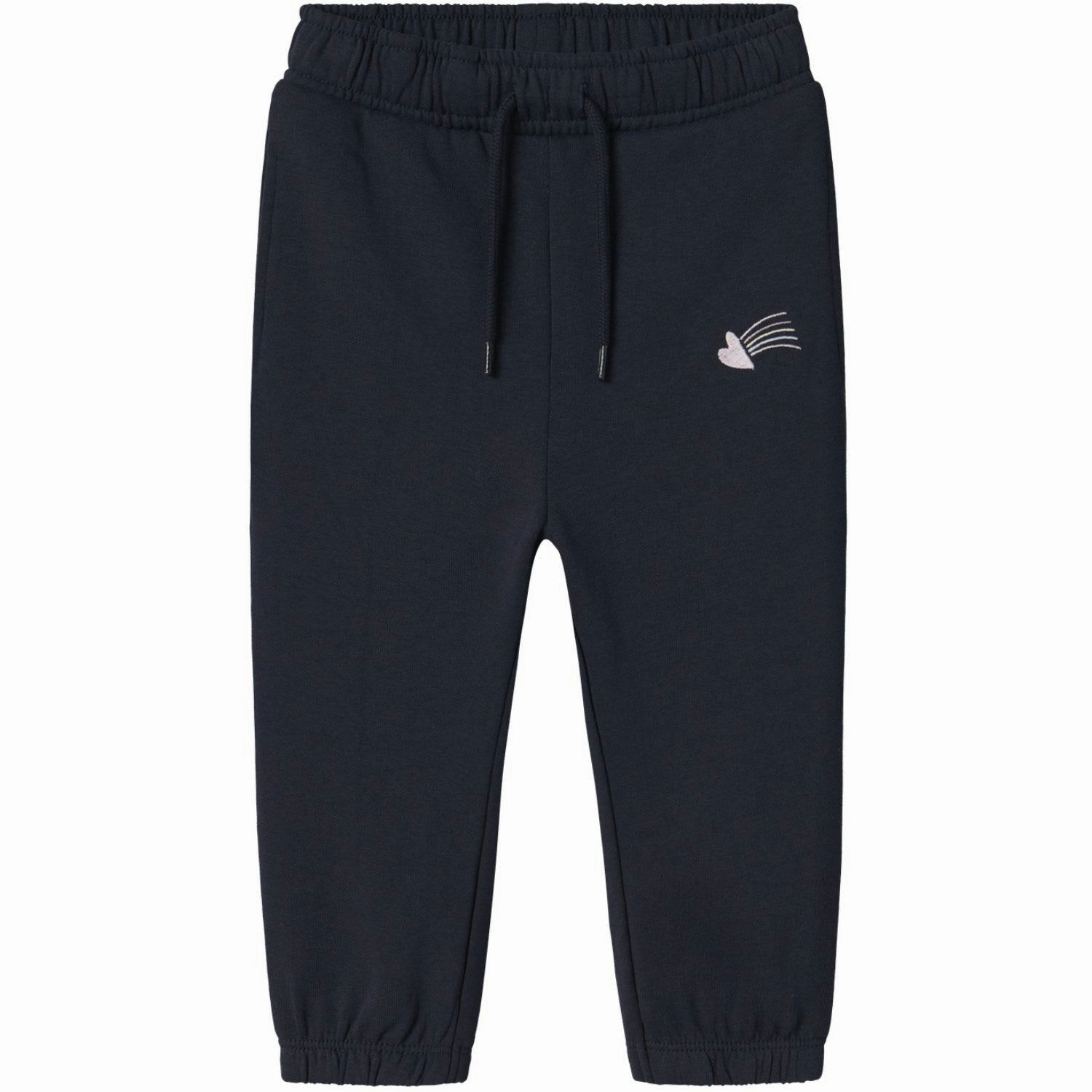 Name It Dark Sapphire Heart Vallene Regular Sweatpants Bonded Seam Construction