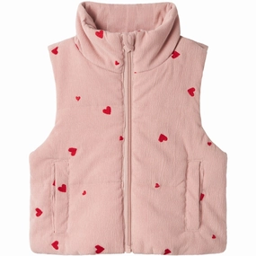 Name It Pale Mauve Mimosa Vest Time Shrink Resistant Fabric