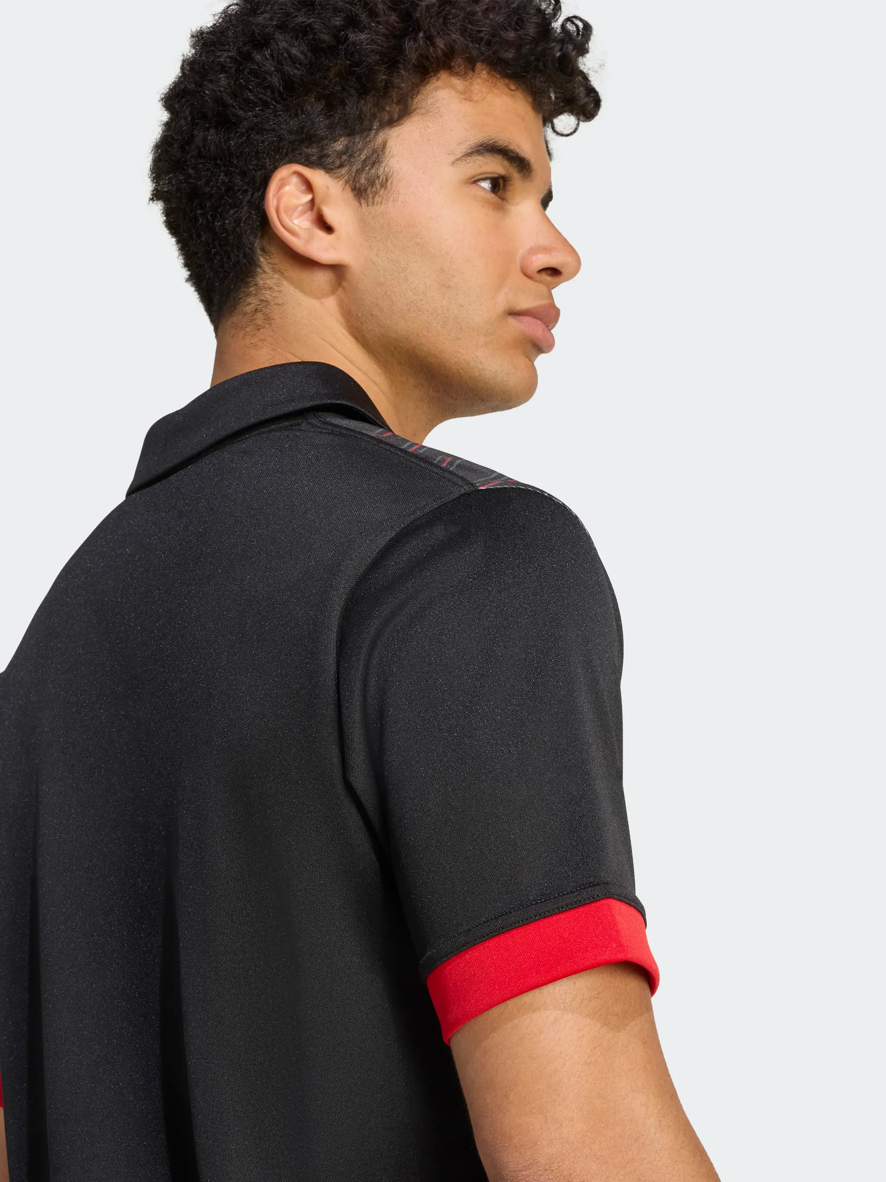 M??ori All Blacks Home Jersey Flexible Drop Shoulder Cut Contrast Binding