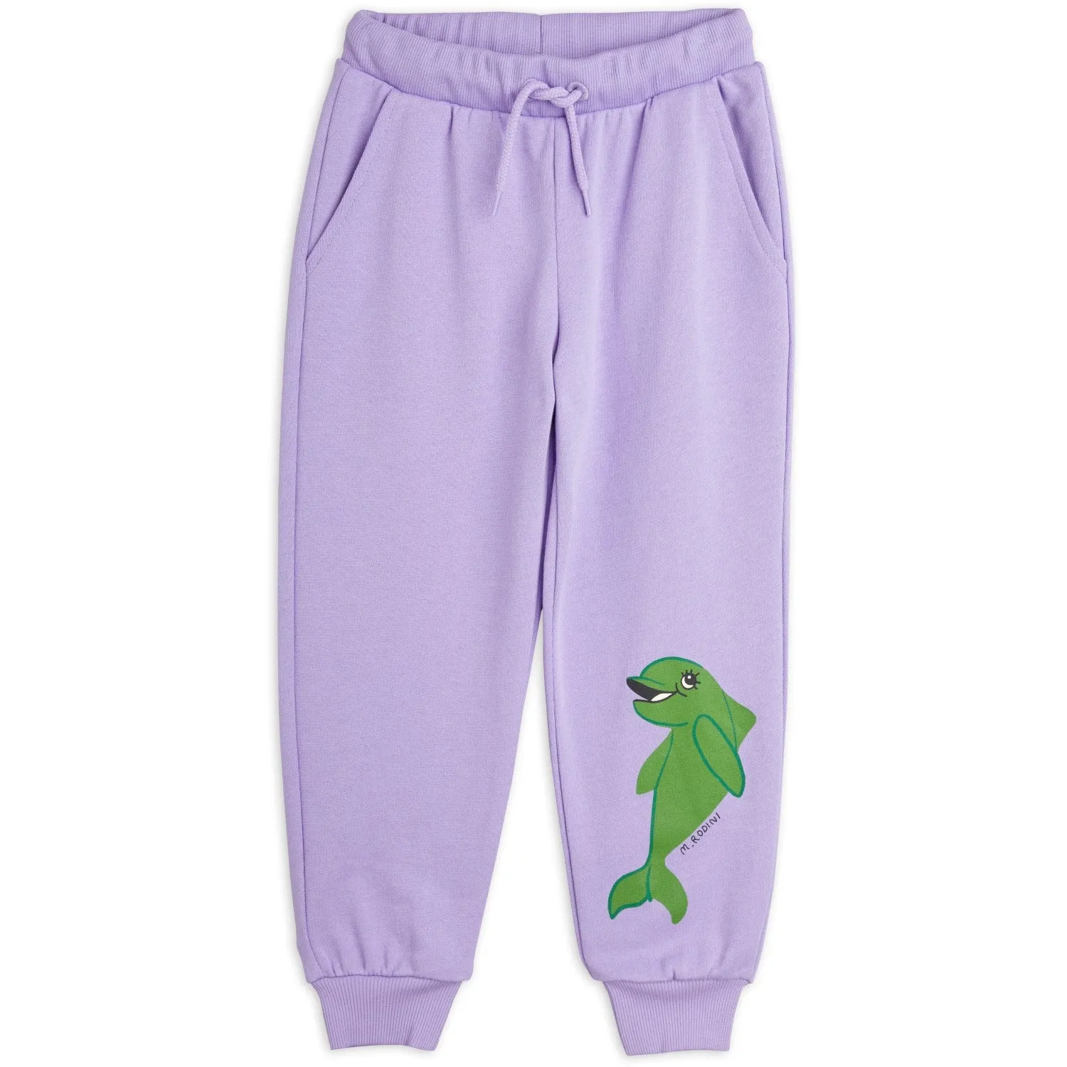 Faux Fur Mini Rodini Purple Dolphin Sweatpants