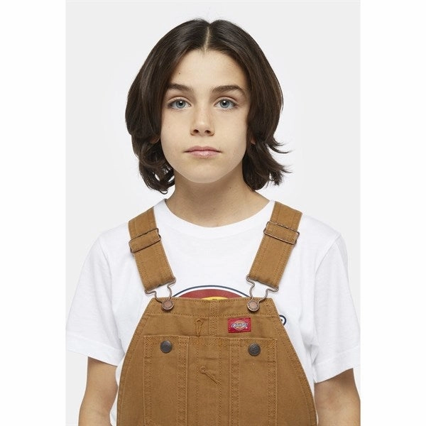 Light and Cozy Dickies Duck Canvas Bib Overall Brown Duck
