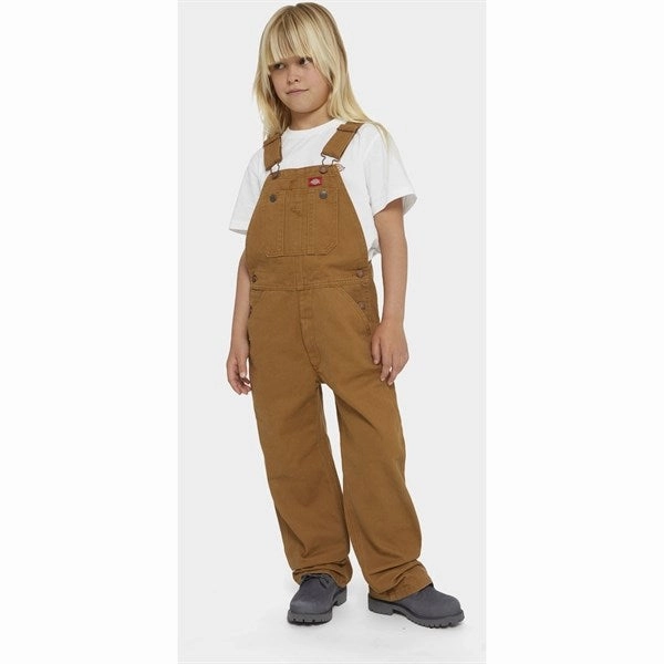 Dickies Duck Canvas Bib Overall Brown Duck Urban Fit High-rise waist