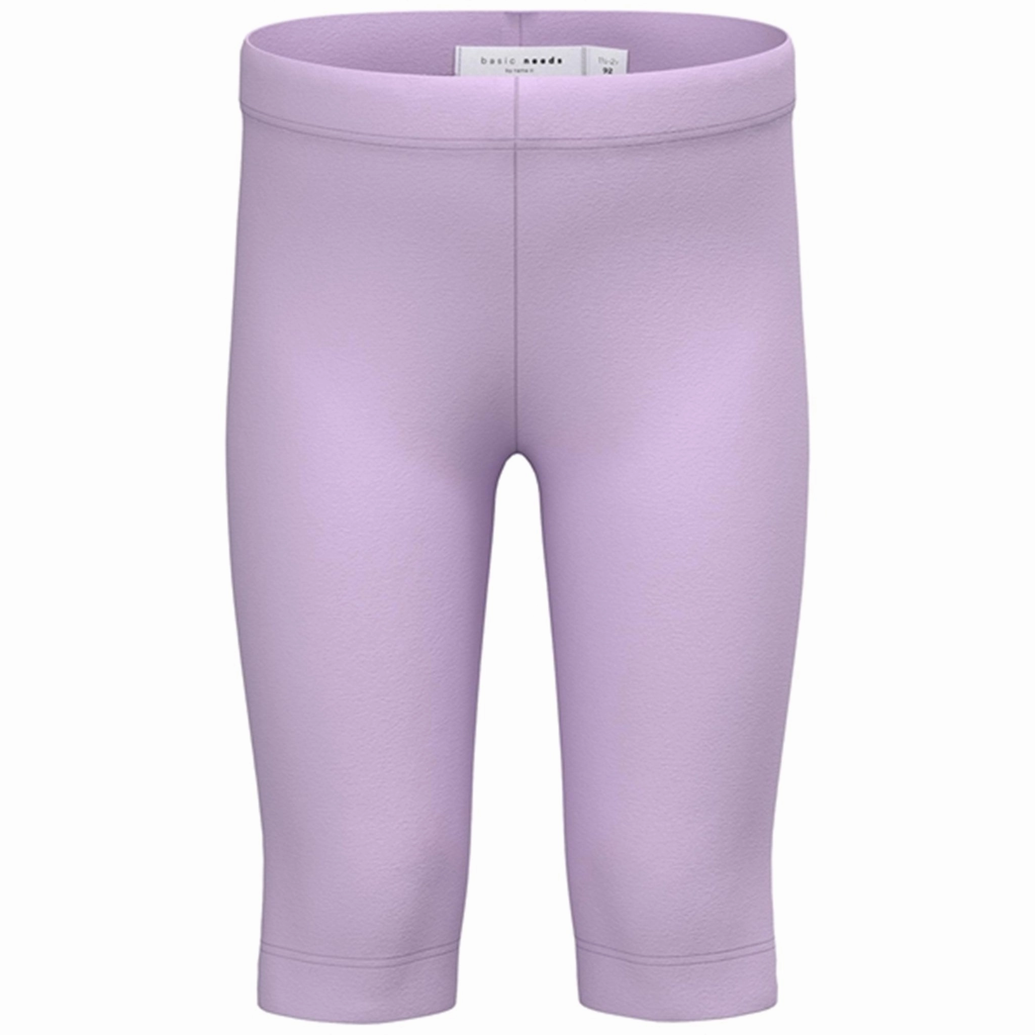 Name it Orchid Bloom Vivian Solid Capri Leggings Stretch Fit Weekend Trip Comfort Wear