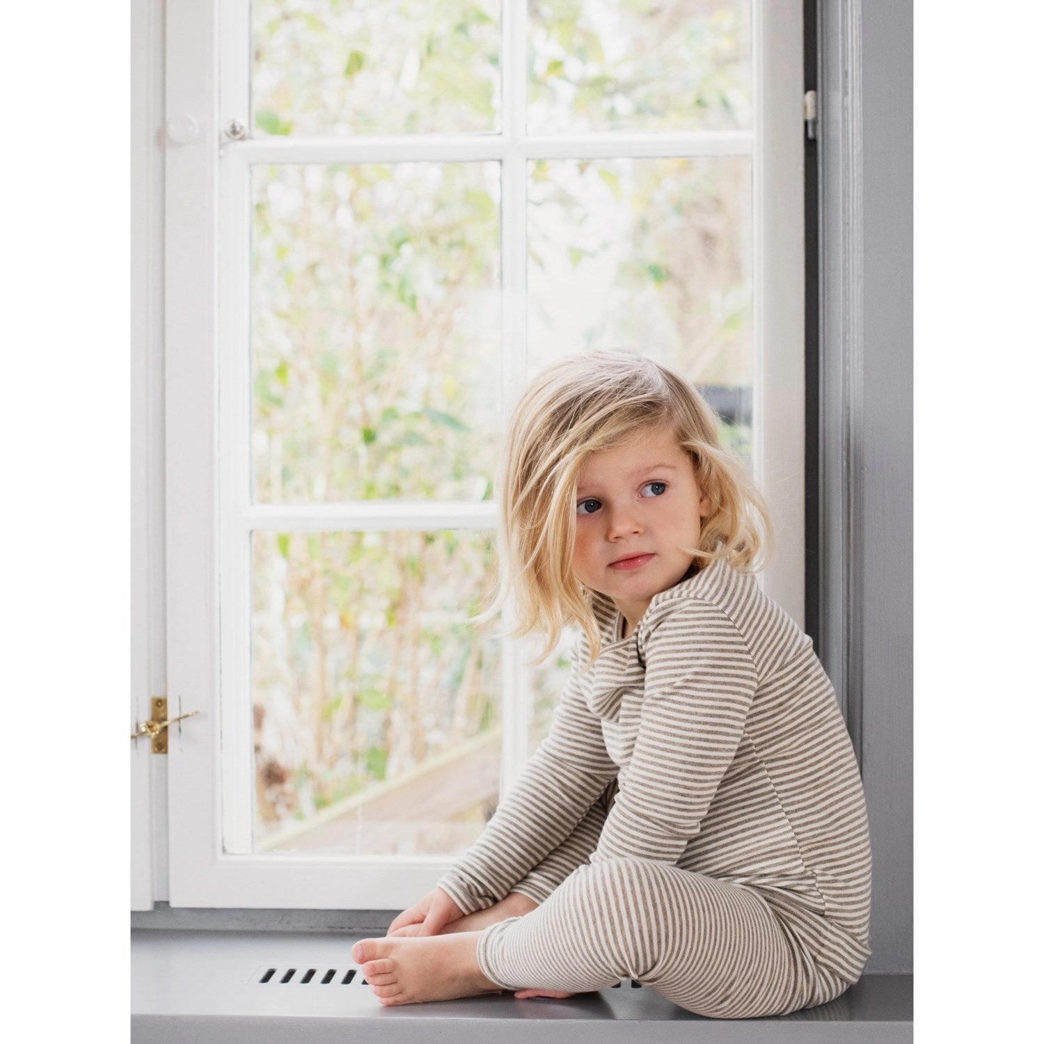 Body Shaping Travel Enthusiast Pure Fit Serendipity Taupe/Offwhite Leggings Stripe