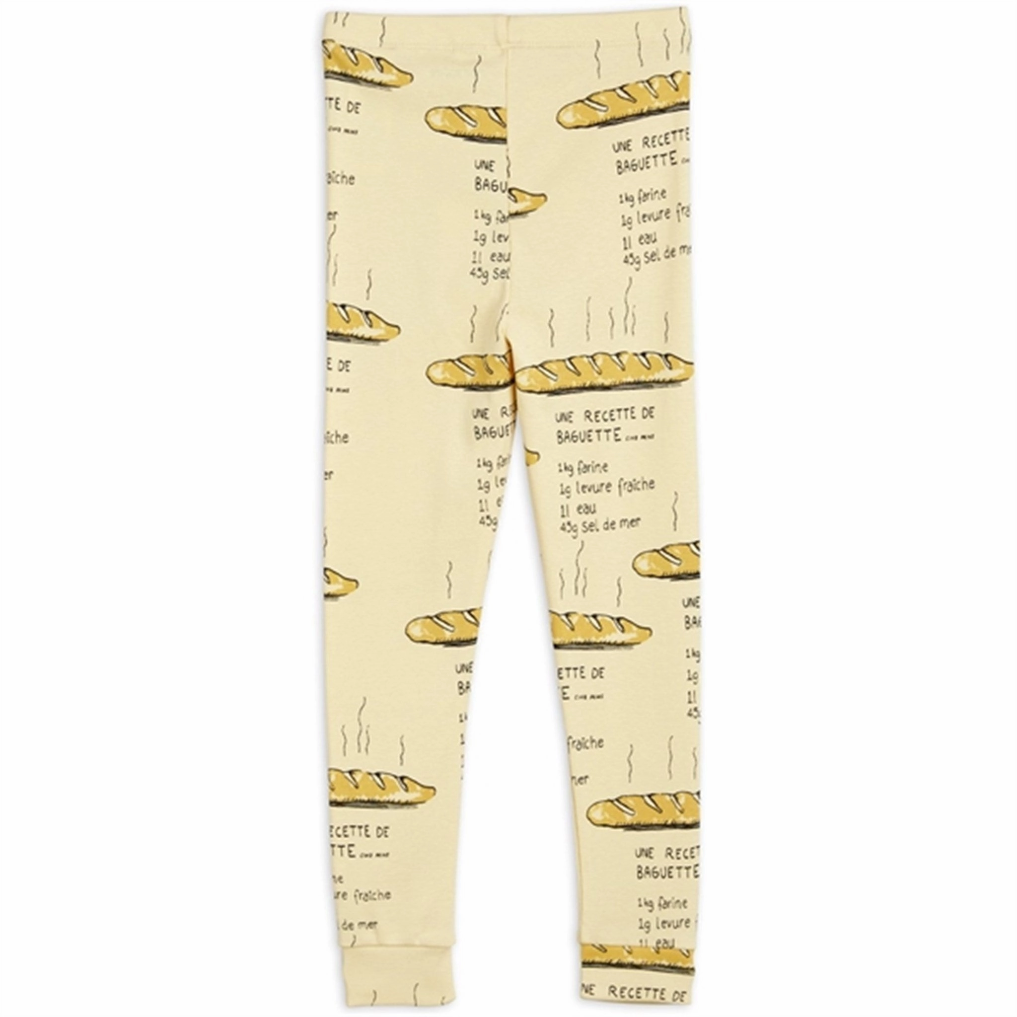 Mini Rodini Baguette Aop Leggings Yellow Soft Comfort Fit