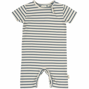 Petit Piao Blue Mirage Summer Romper S/S Sum Printed Loose Boy Fine Men