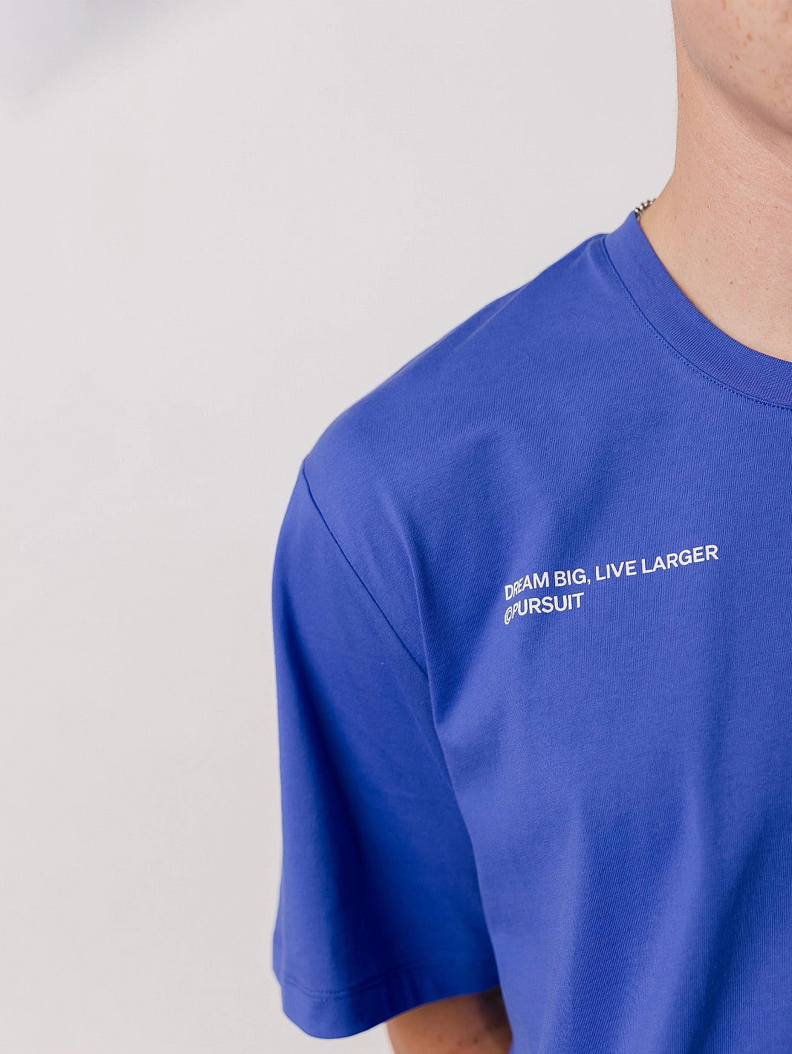 Dream Big Track Tee in Royal Blue Breathable mesh