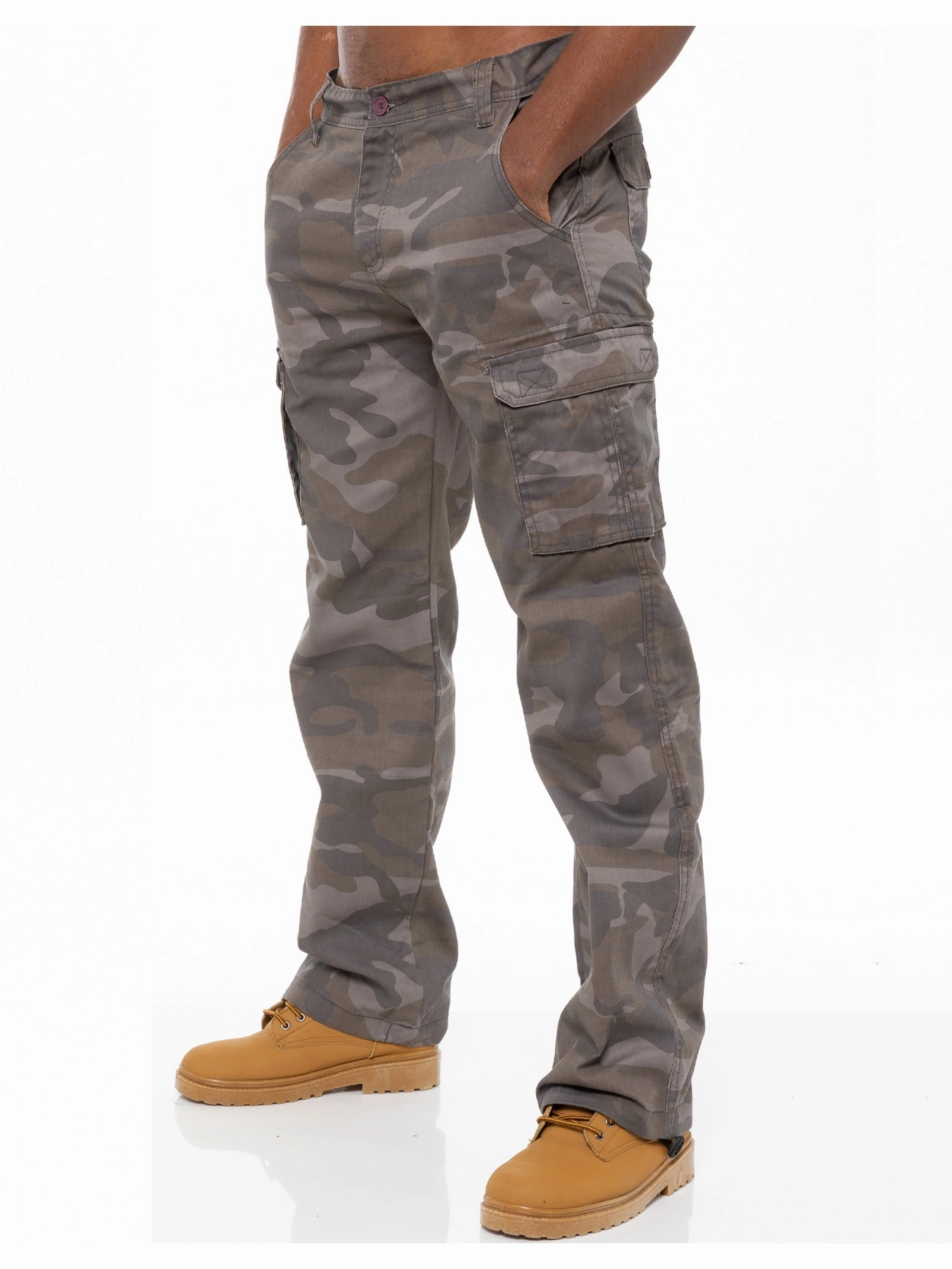 Modern Shopping Day Daily Casual Kruze | Mens Cargo Camo Trousers