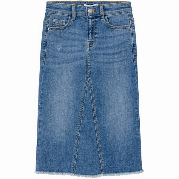 Name it Medium Blue Denim Kylie Wide Long Denim Skirt Weekend Favorite Flexible Material