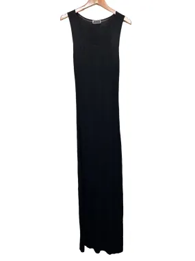 Cherry Couture Long Black Slim Dress (Size M) Street Edge Relaxed-fit gown