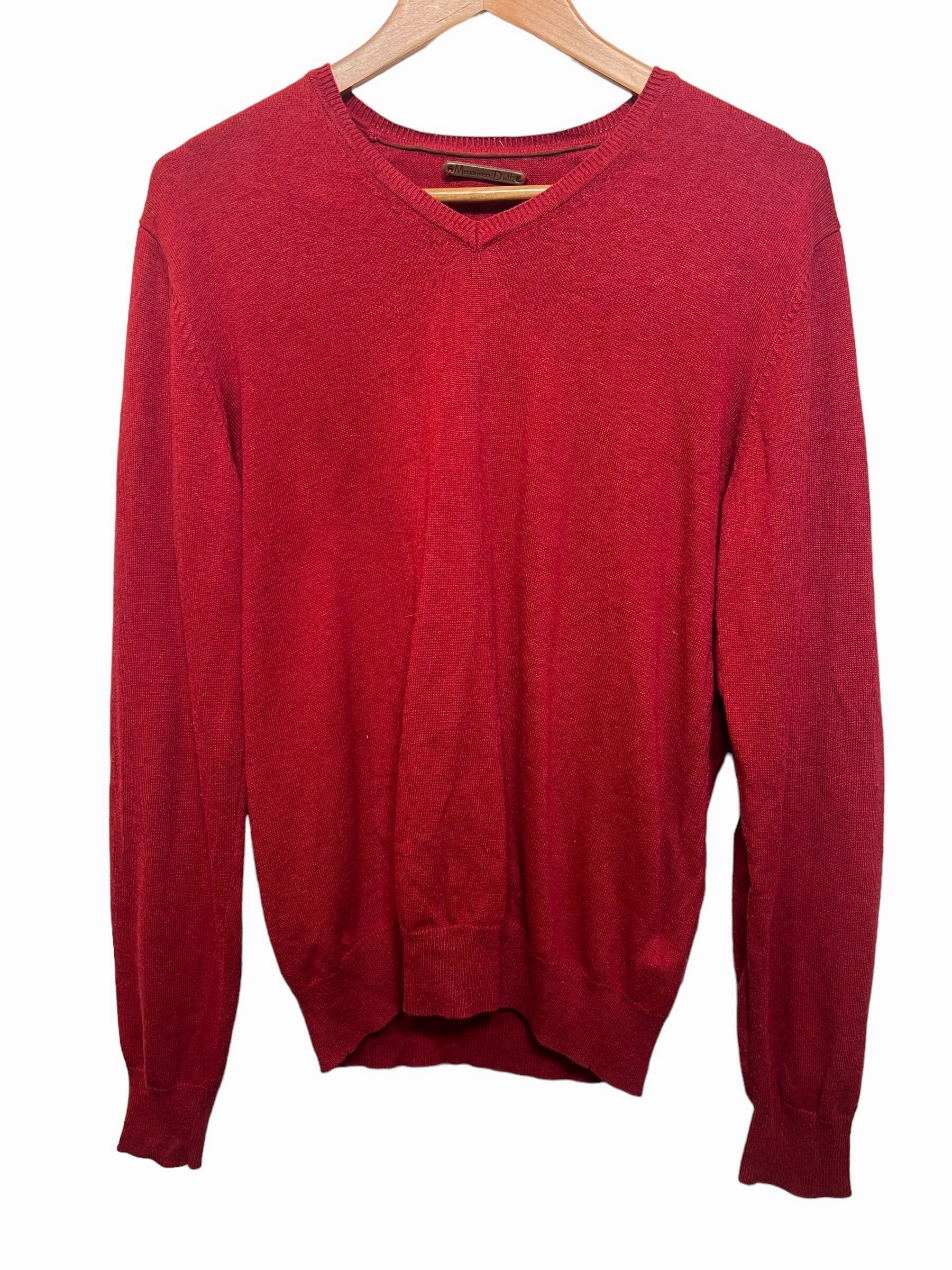 Massimo Dutti Red Sweater (Size L) Understated Charm