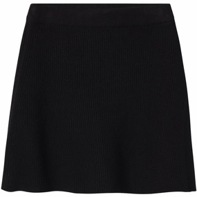 Name It Black Nkfnilla Knit Skirt A Line Cut Flexible Motion