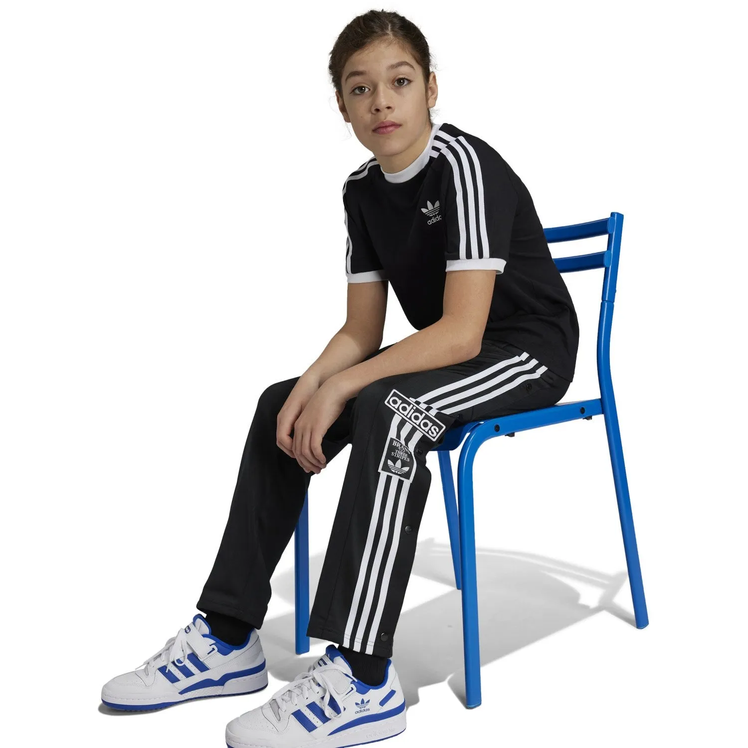 adidas Originals Black/White Adi Break Track Suit Pants Activity-specific Athletic Fit