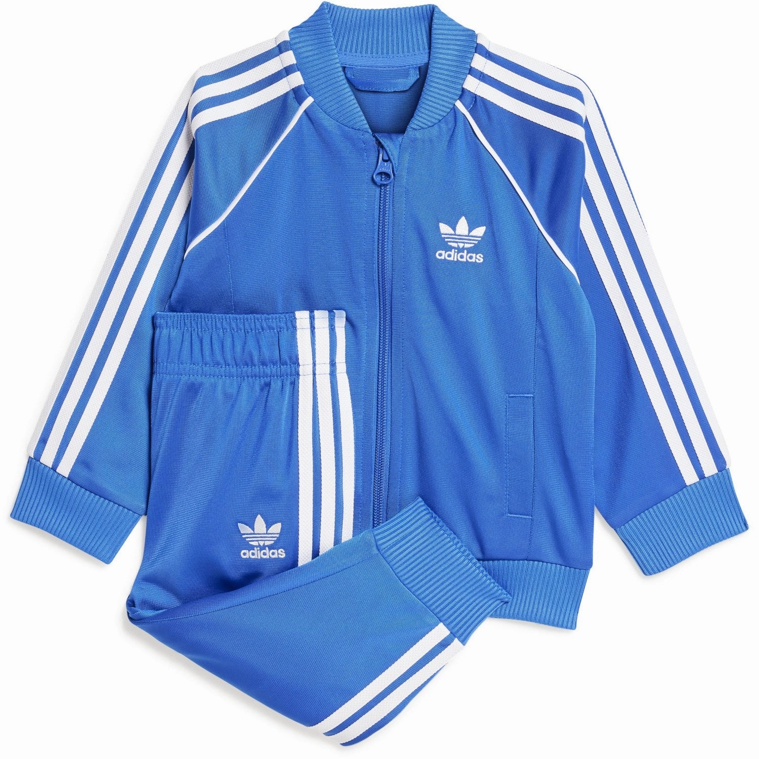 Non Chafing Cuffs video shoot venue adidas Originals Blue Sst Tracksuit