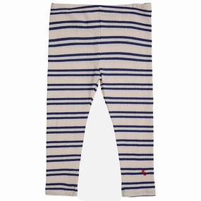 Soft Touch For Adults Bobo Choses Baby Blue Stripes Leggings Offwhite