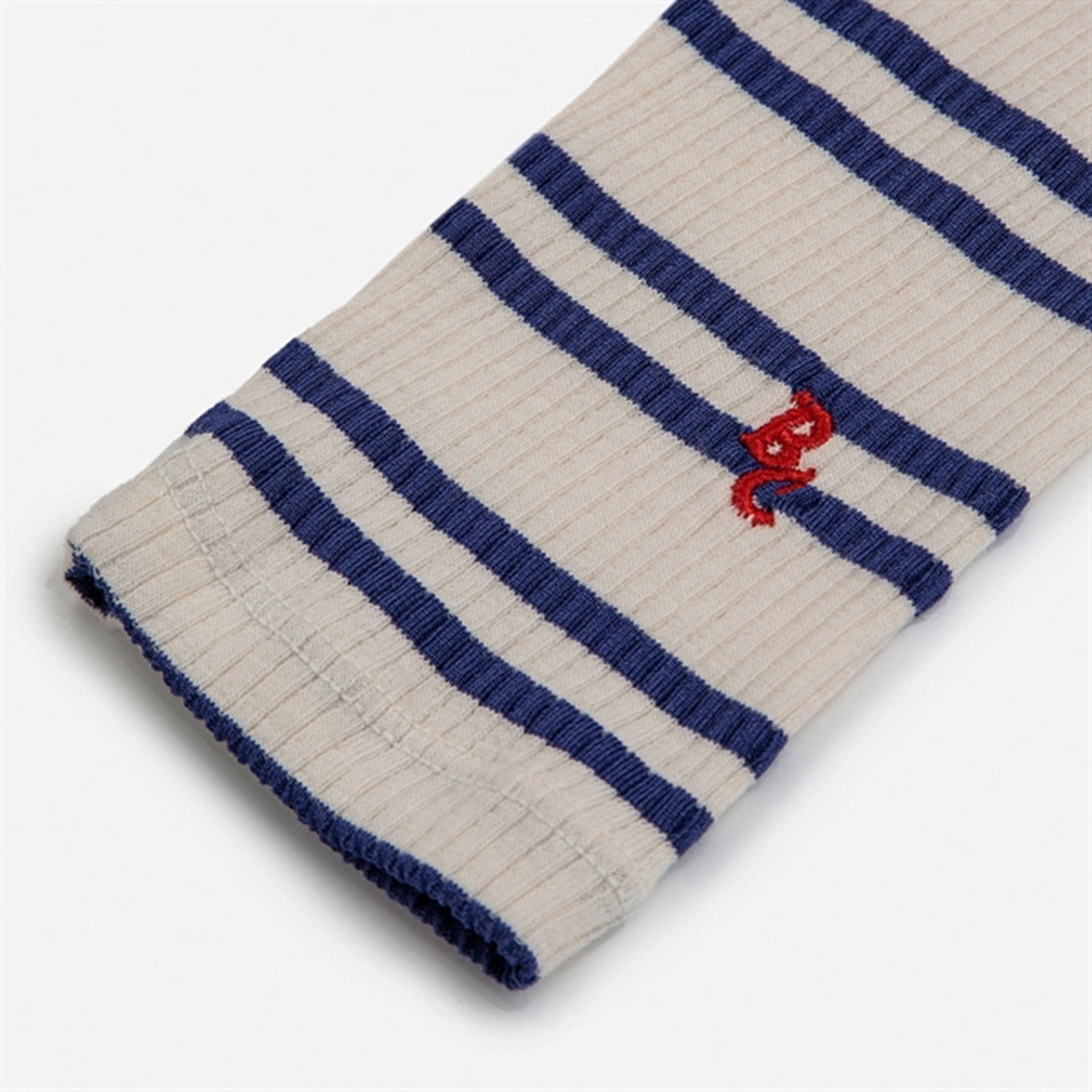 Travel Enthusiast Stretch Fit Silky feel Bobo Choses Baby Blue Stripes Leggings Offwhite