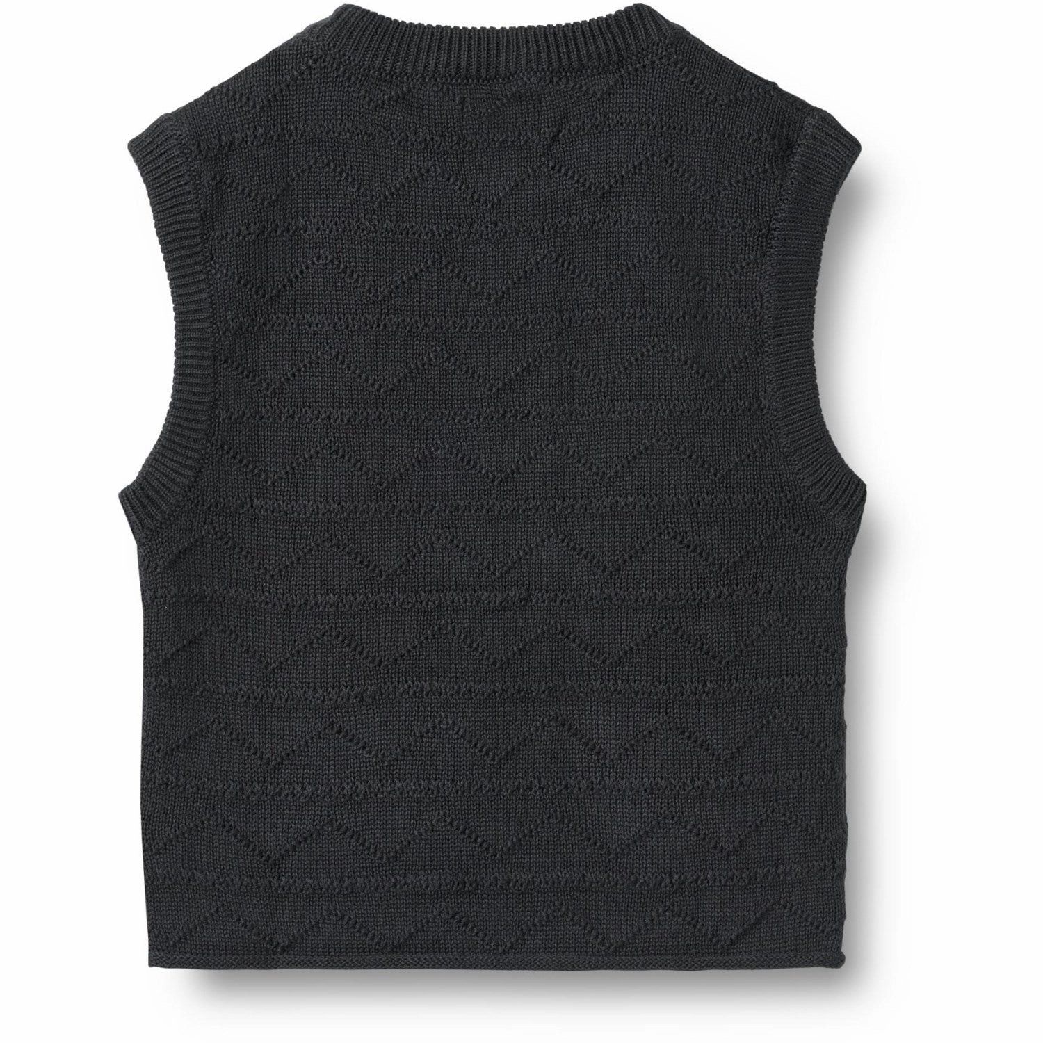 Wheat Navy Knit Vest Bobby Polyester Material