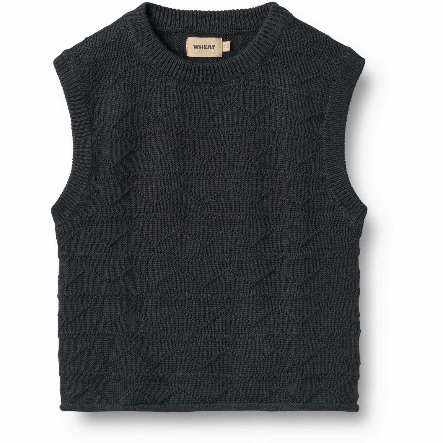 regular size Regular Fit Wheat Navy Knit Vest Bobby