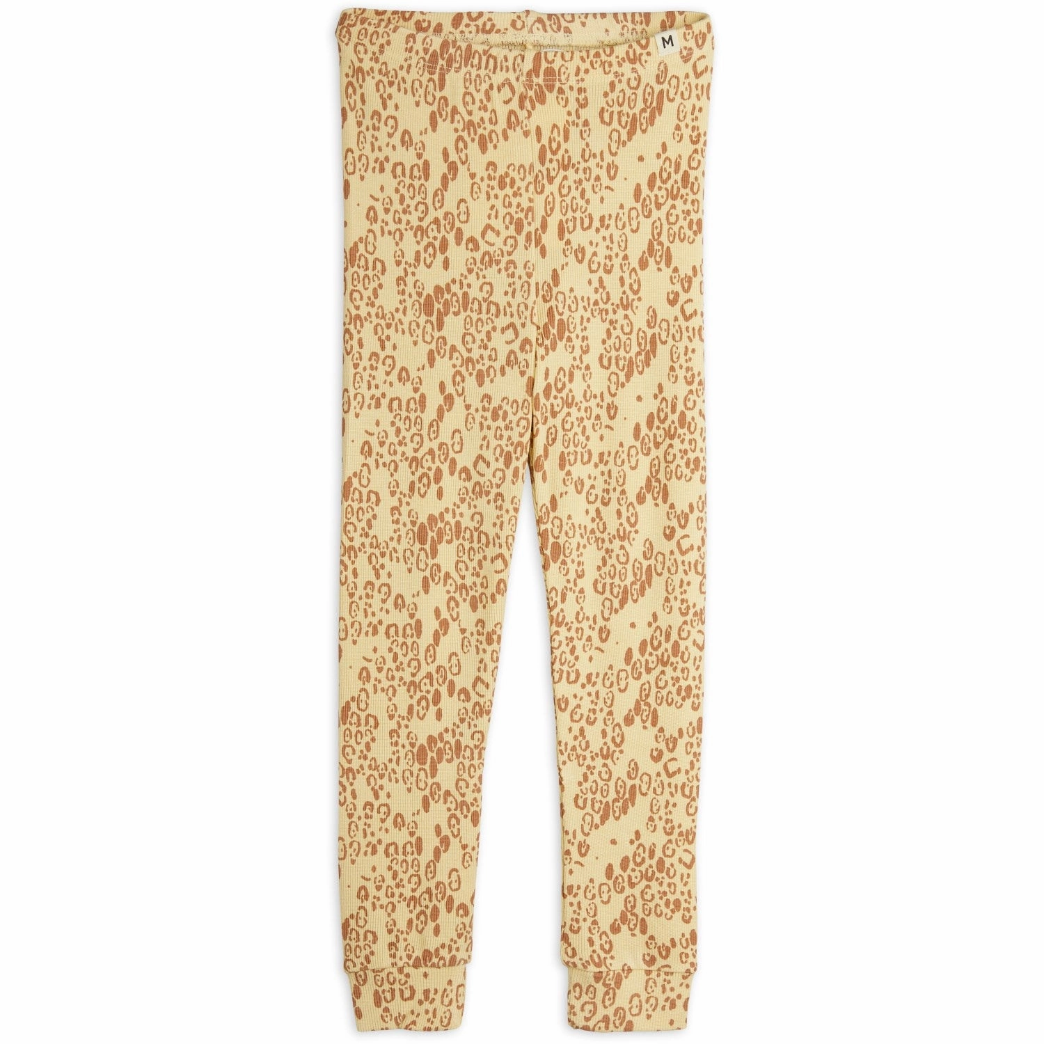 Mini Rodini Beige Mini Leopard AOP Leggings Durable Comfort