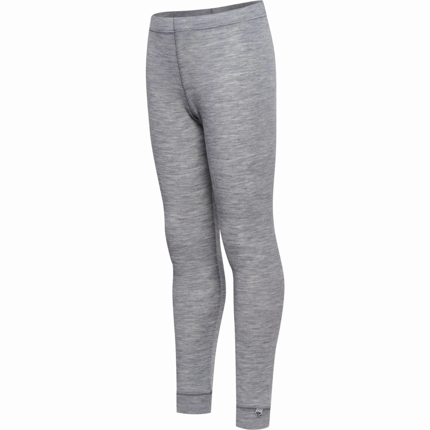 Classic Fit Hummel Grey Melange Jr Wool Rib Tights