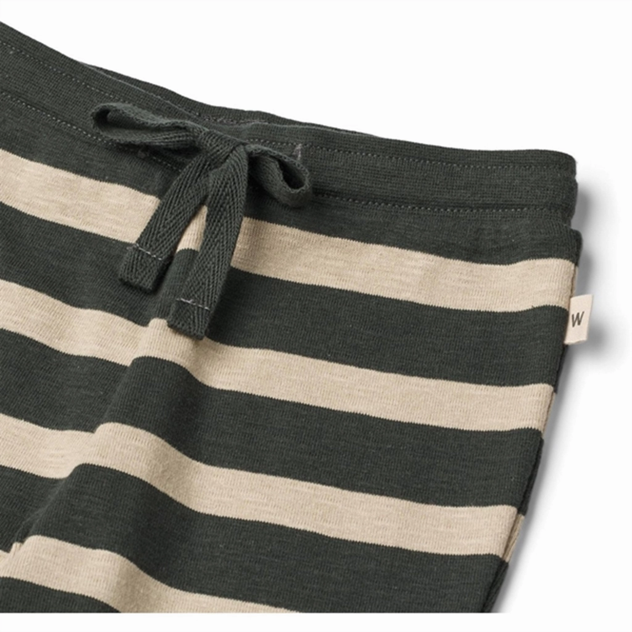 Tapered Silhouette nylon Wheat Dark Stripe Soft Sweatpants Leo