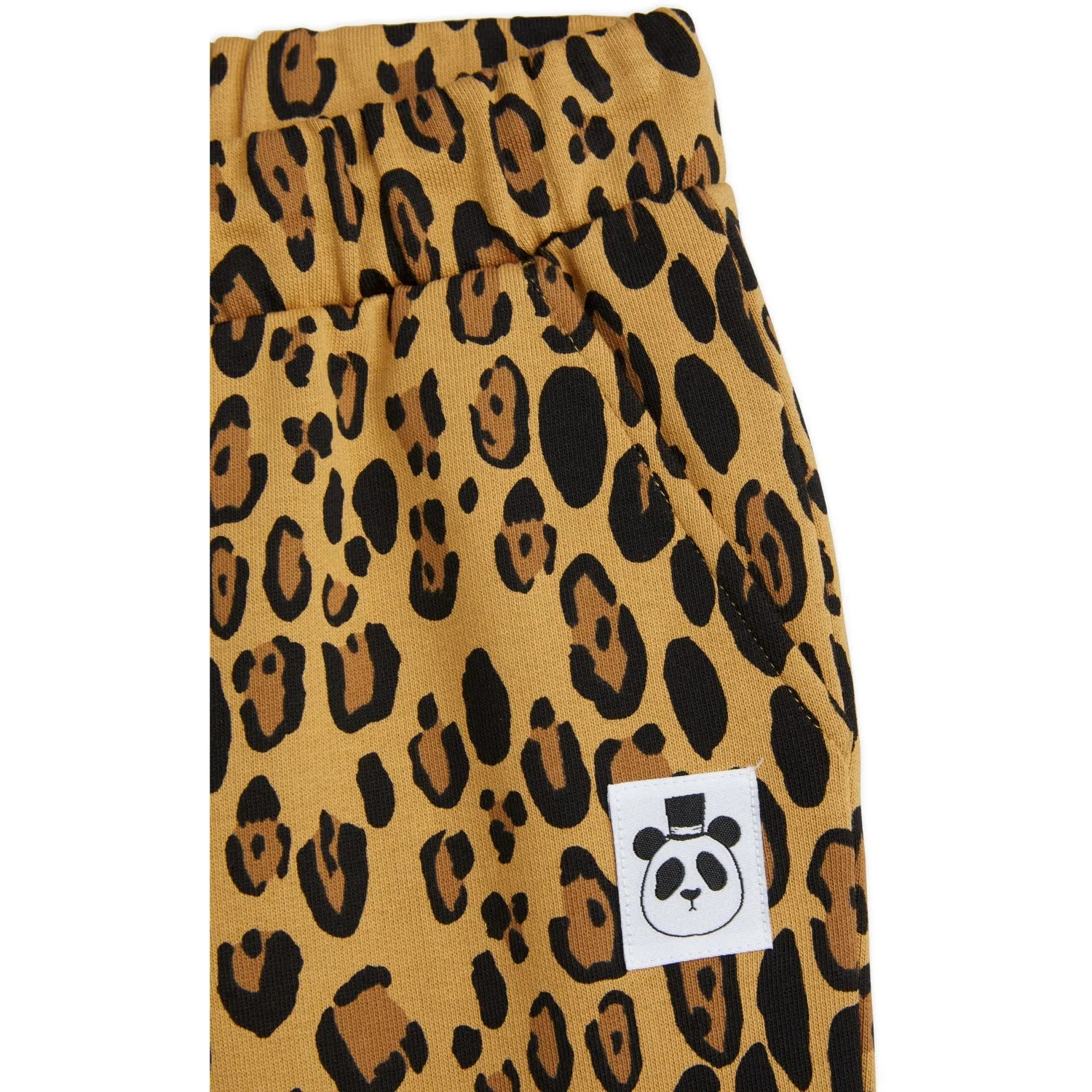 Mini Rodini Beige Basic Leopard Sweatpants ThermalRegulating Technology