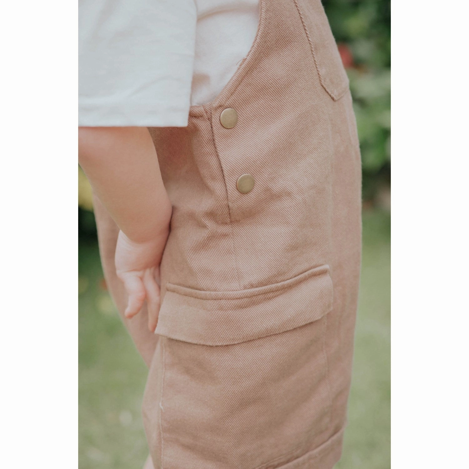 Stylish Look Fliink Pine Bark Duna Cargo Shorts Overall
