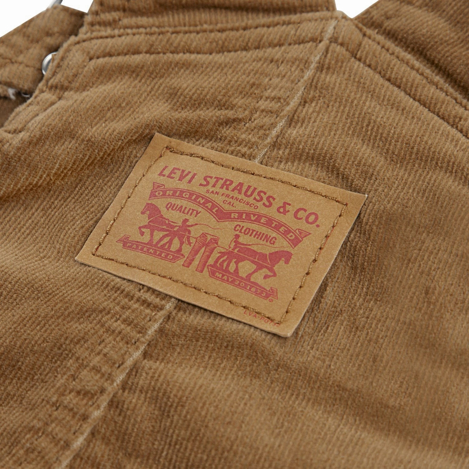 Levi's Rodeo Brown Corduroy Overall All Purpose Built-in shorts