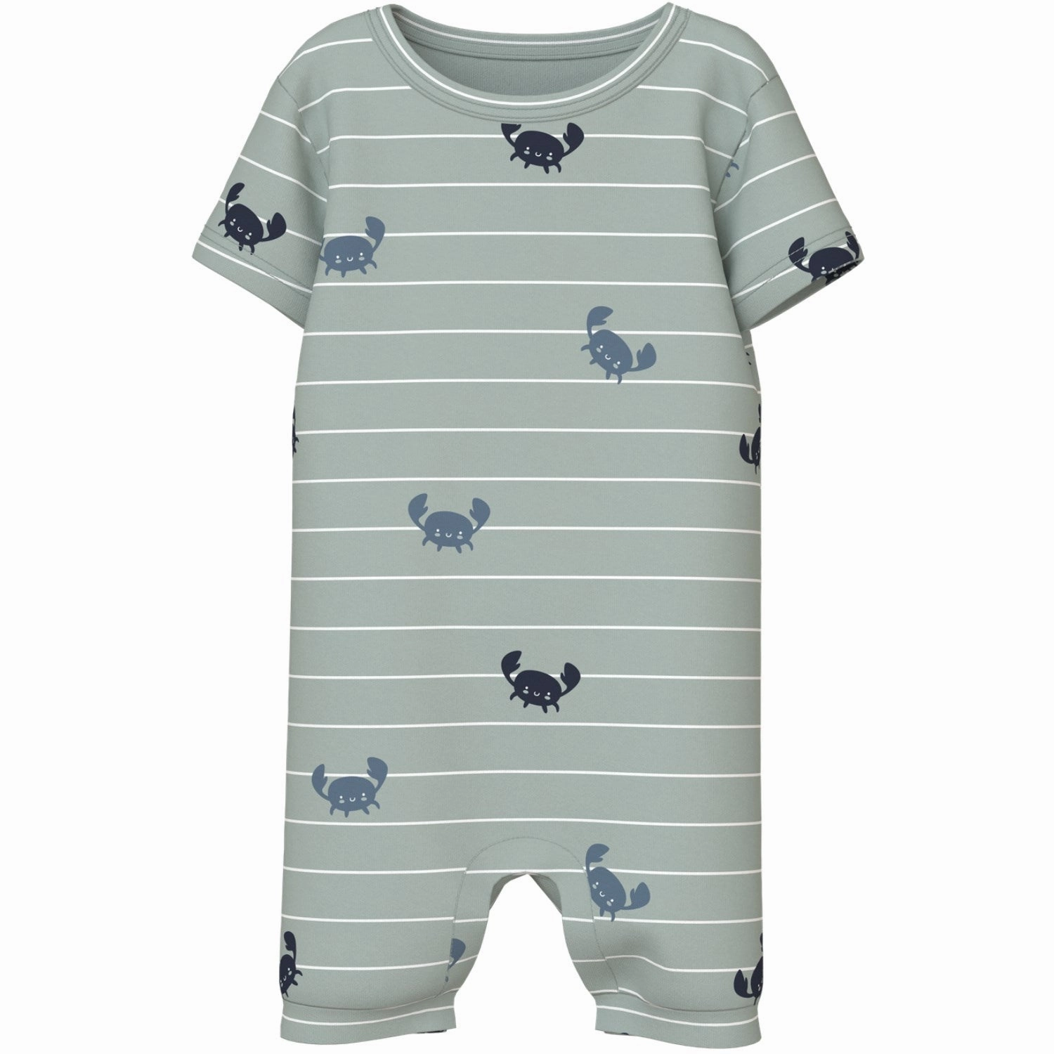 Name It Aqua Gray Crabs Vroels Sunsuit Daily Model